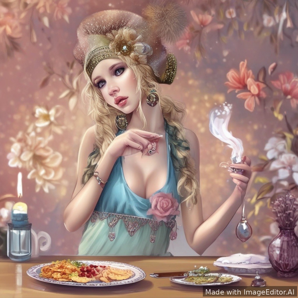 Сигна на лобке девушки с ником @kislaya65