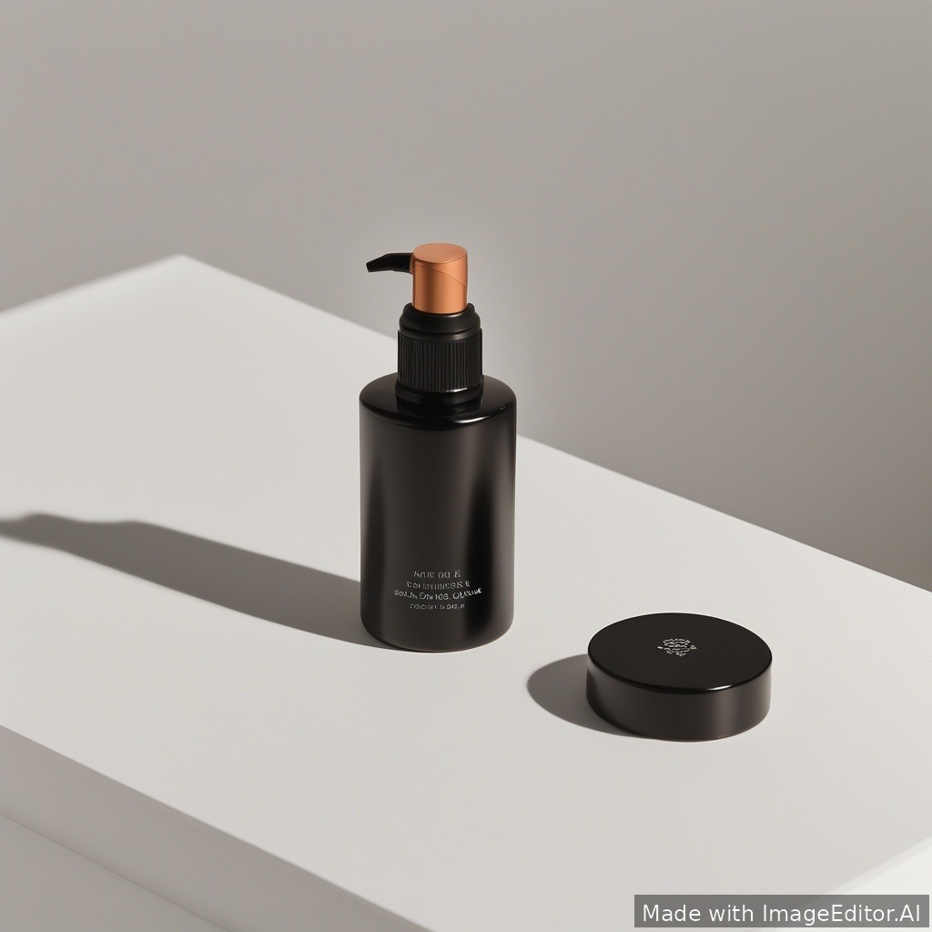 Minimal product photo on white background, soft shadows
