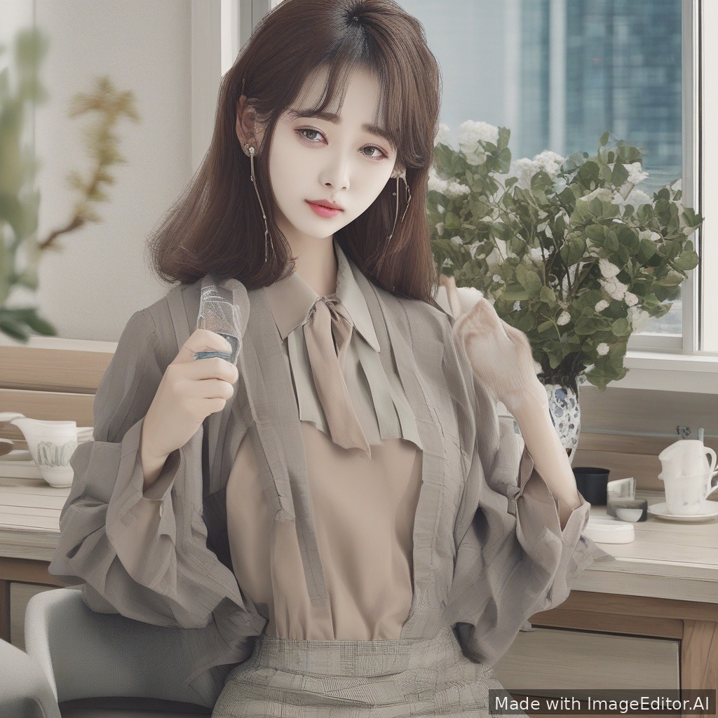 백지헌이 웃고있는