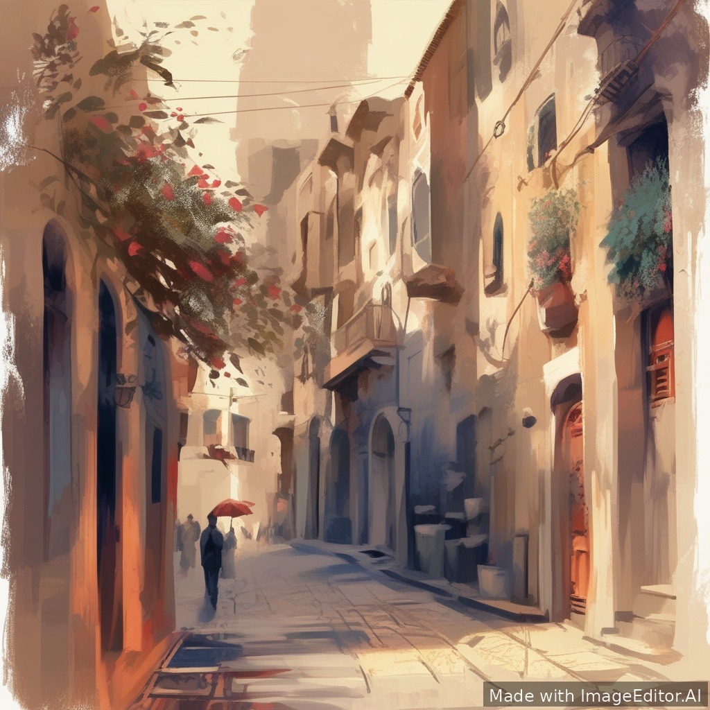 غرفة معيشة حديثة، إضاءة دافئة، نسيجات مريحة, illustration, painterly, stylized