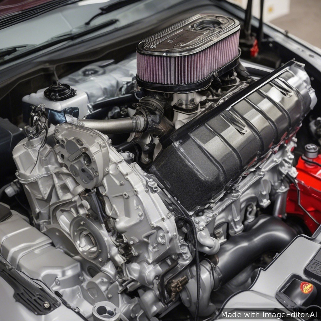 Вин дизель в образе Иисуса держит мотор 2jz ge