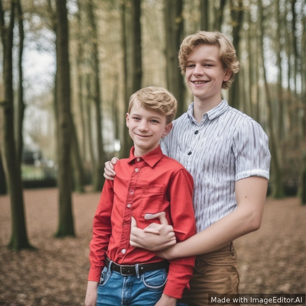Een paar foto s van een knappe gay jongen van 10
