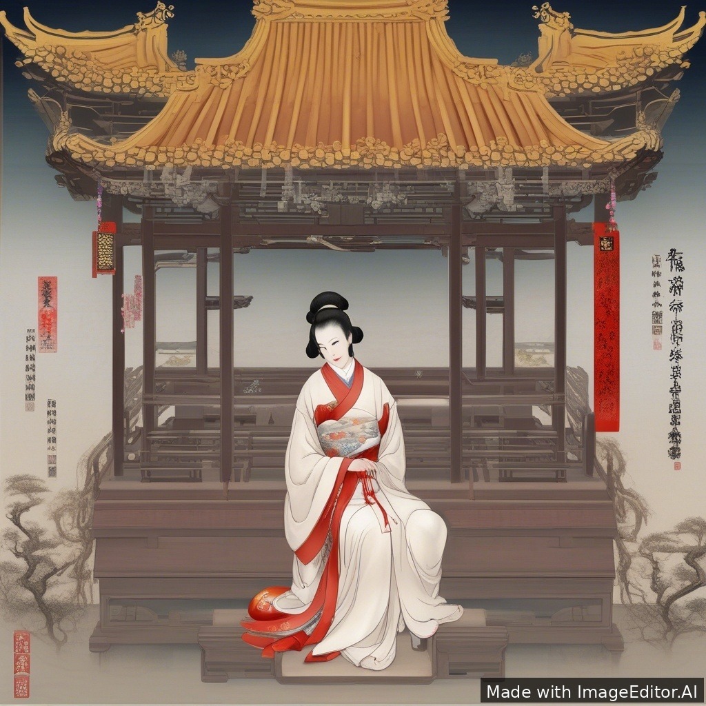 身材苗条娇小的面容精致的很瘦的亚洲女孩，穿着红色鱼嘴高跟鞋，露出脚趾，一头红色波浪卷发，站在街上，手抓着敞开的风衣，风衣里面是渔网情趣内衣，露出巨大的D 罩杯双乳，对着镜头偷偷露出里面丰满的 D 罩杯乳房，淫荡的笑容，1个路人在她背后投来好奇的目光，在寒风中，她的乳头因冬日都市的灯光而变得粉红坚挺。完美的美艳的脸。