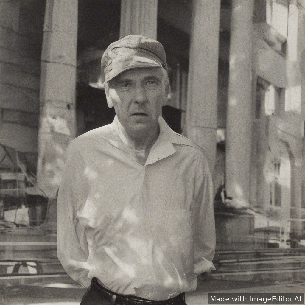 голый михаил литвин на корточках сидит у машины