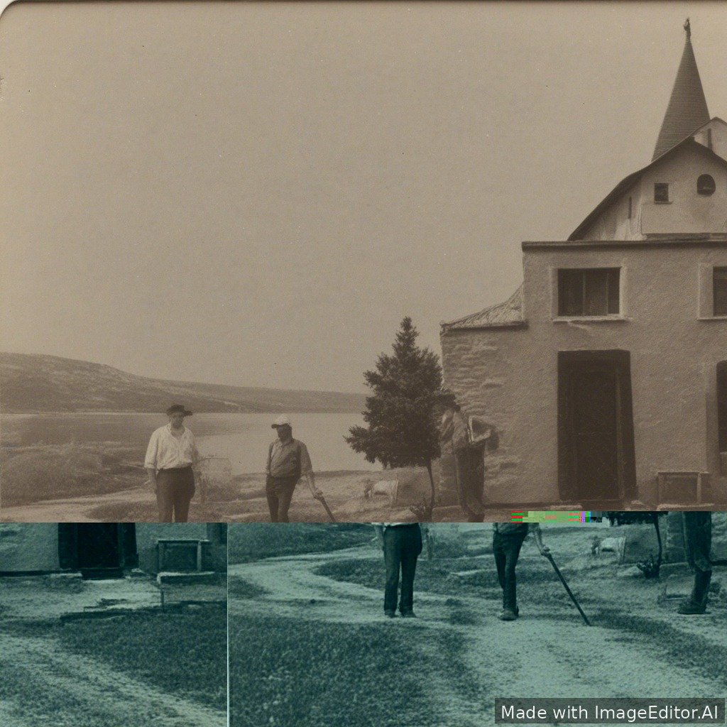 erdő szélén ház, amiben egy öreg ember lakik és egy nyuszit vár