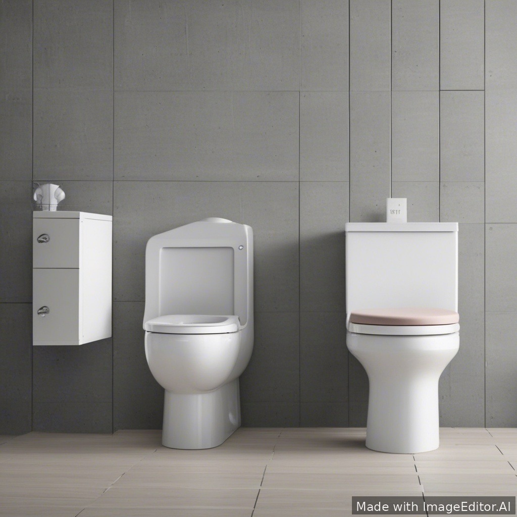 lav en palle toiletpair som er faldet op siden 