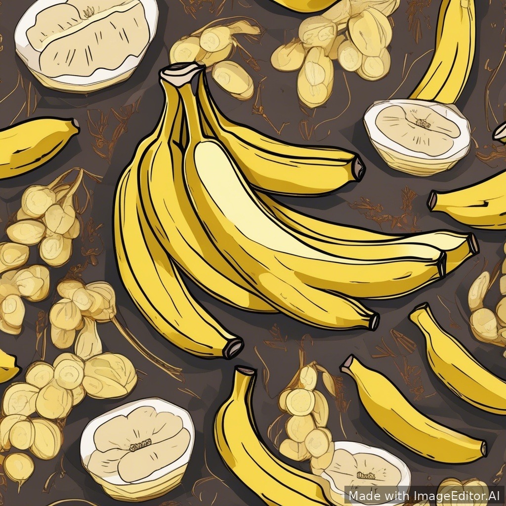 czerwone jabłko wiszące na bananowcu w domu
