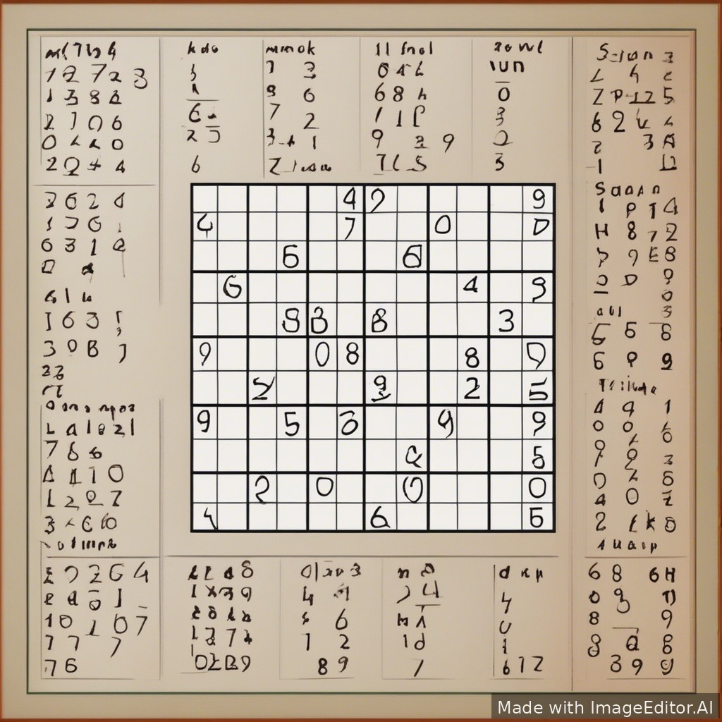 een afbeelding van sudoku op een grappige manier
