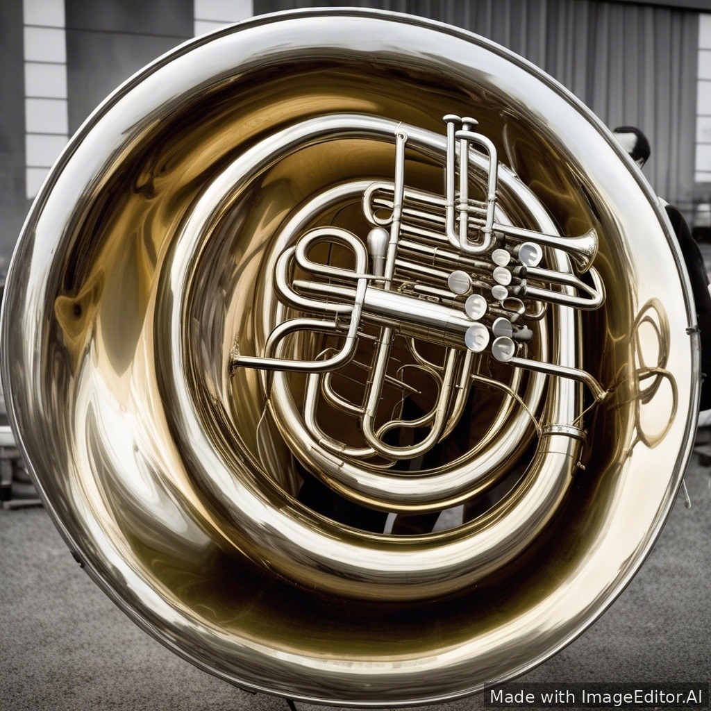 Playing the Tuba