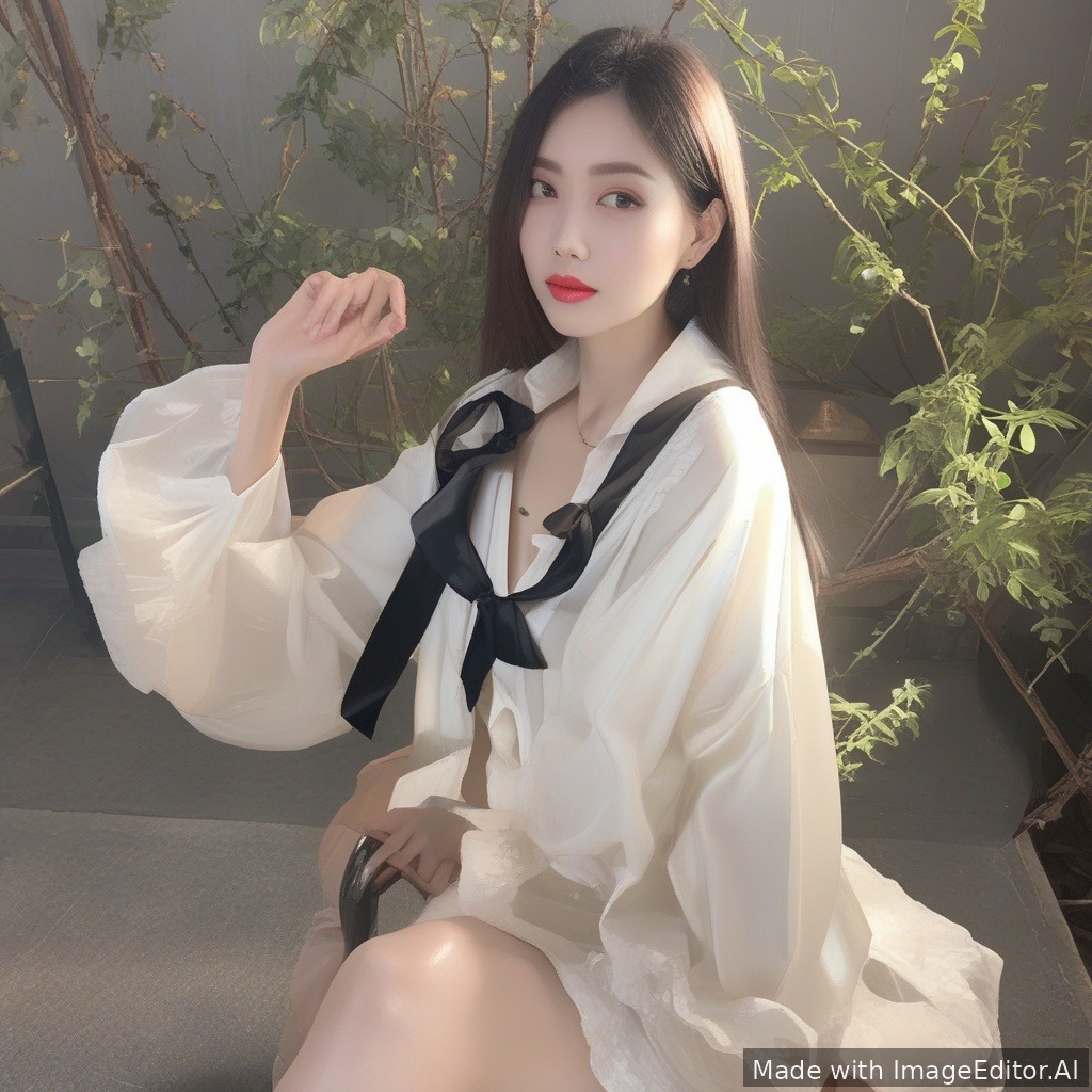 脏白袜女生足交