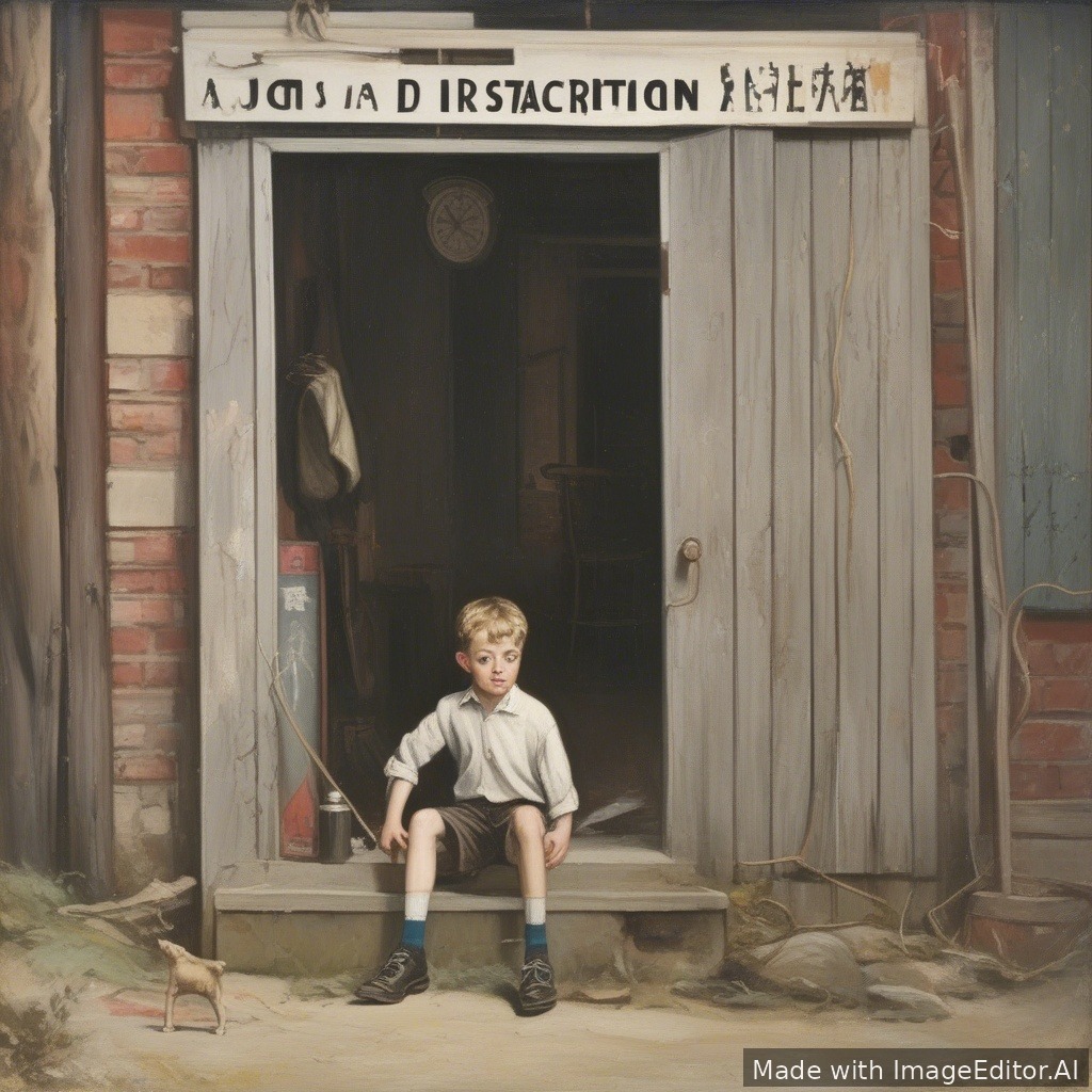 A distraction young boy