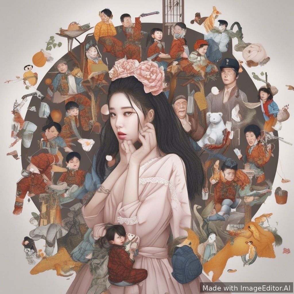 자위하는 초등학생 여자아이