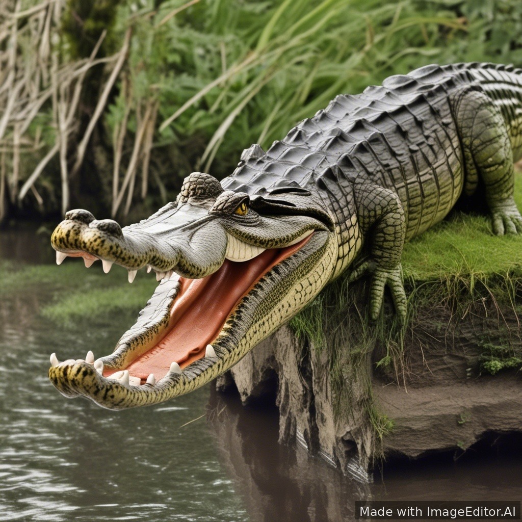 Maak een foto met krokodillen en mij
