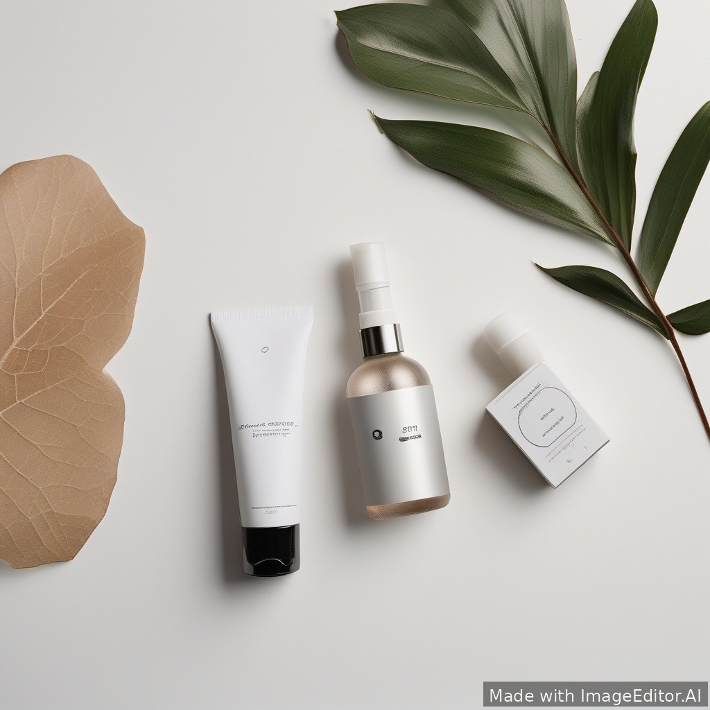 Minimal product photo on white background, soft shadows