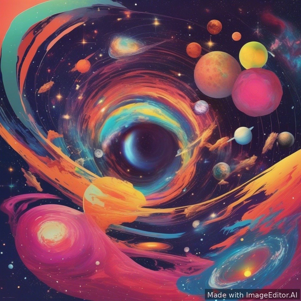 monad pleroma vibrant colors space the beginning