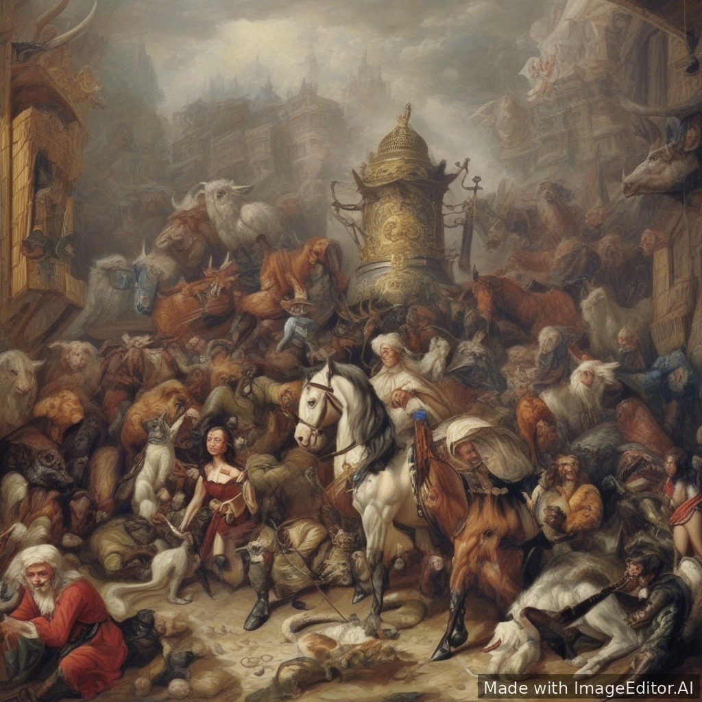 Миша Литвин сидит на корточках голый с огромным пенсилом